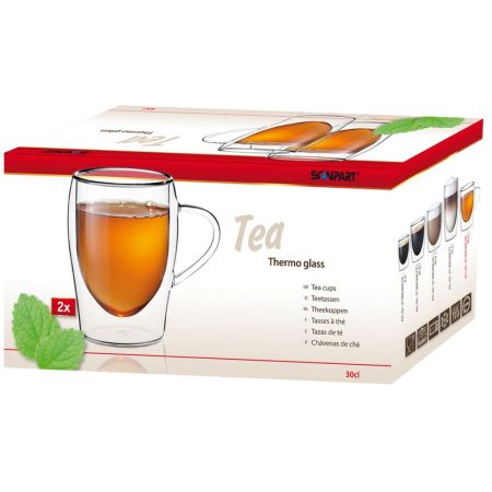 Thermo Tee tea duplafalú pohár 2 db-os