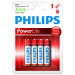 Philips Power Alkaline elem 4db AAA LR03P4B