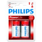 Philips Power Alkaline elem 2db C LR14P2B
