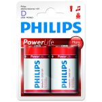 Philips Power Alkaline elem 2db D LR20P2B